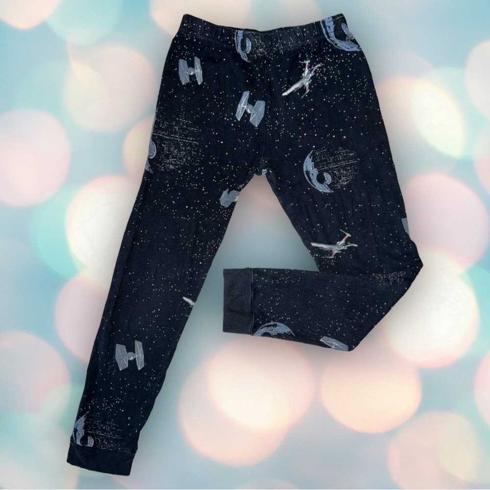 Disney Star Wars Girl’s Black Death Star Leggings Pants Size 10